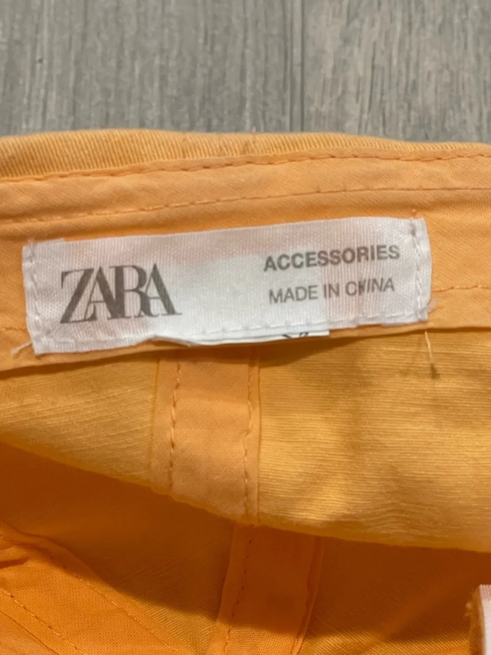 ZARA Kids Orange Baseball Cap Adjustable Hat Like New